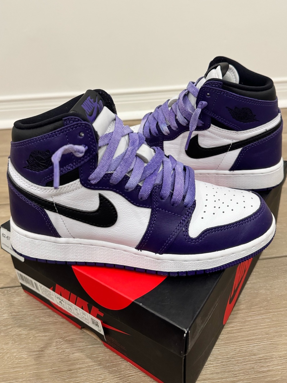 Jordan 1 Retro High Court Purple White